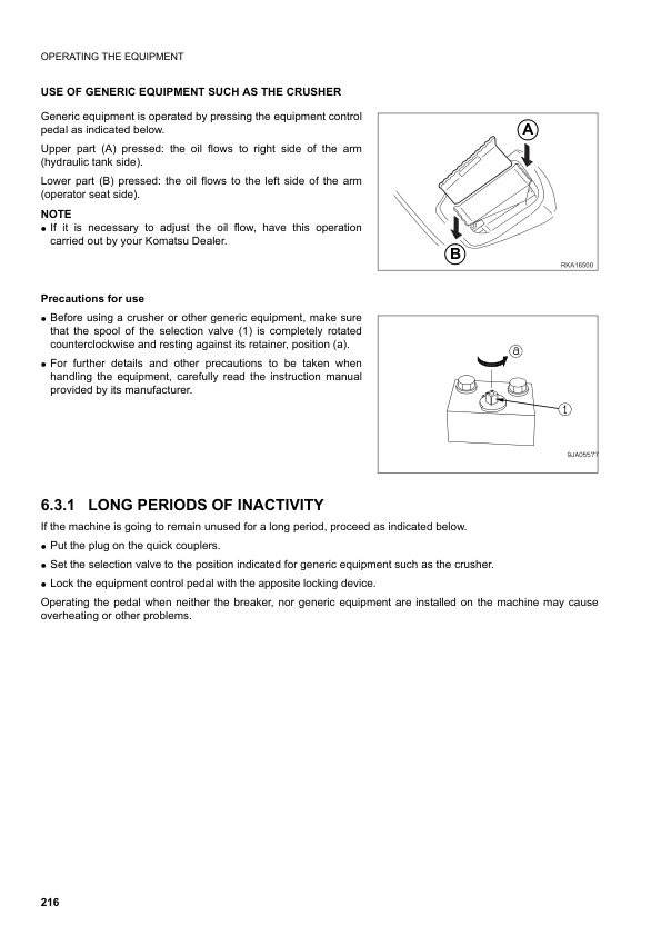 Komatsu PC16R-2 Galeo Excavator Operation and Maintenance Manual SN F00003 and UP - Image 12