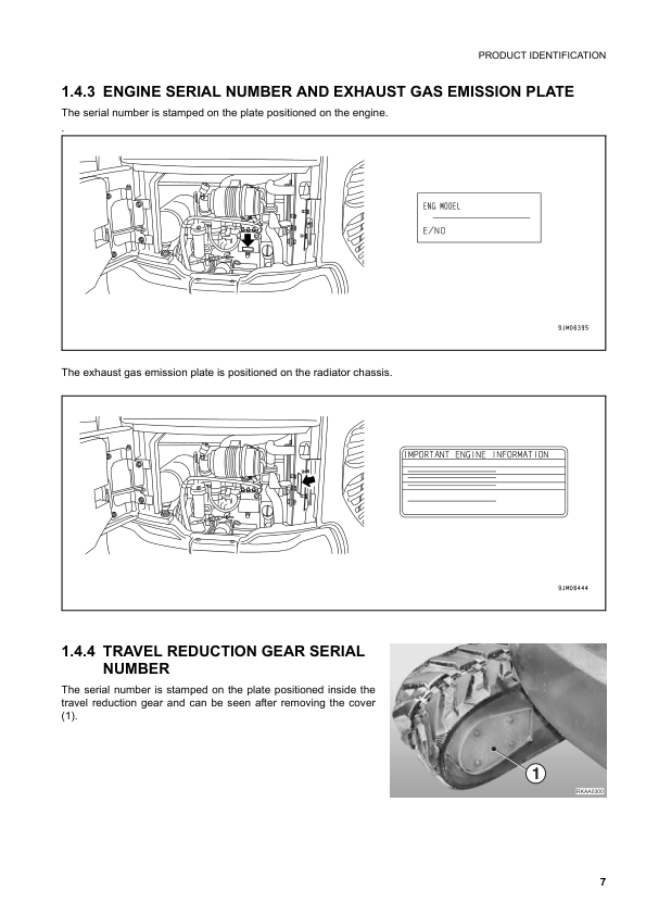 Komatsu PC20MR-2 Galeo Excavator Operation and Maintenance Manual SN 15001 and UP - Image 9