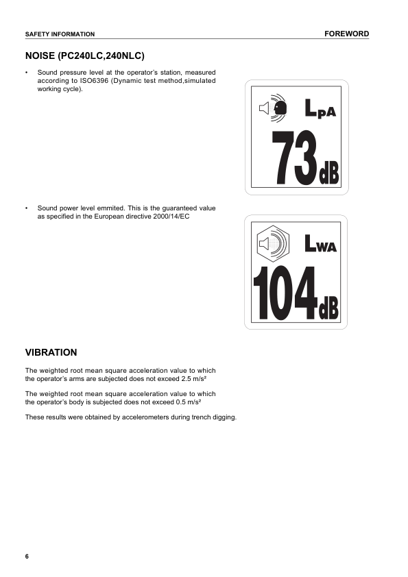 Komatsu PC210-7K PC210LC PC210NLC-7K PC230NHD-7K PC240LC NLC-7K Excavator Operation Manual - Image 8