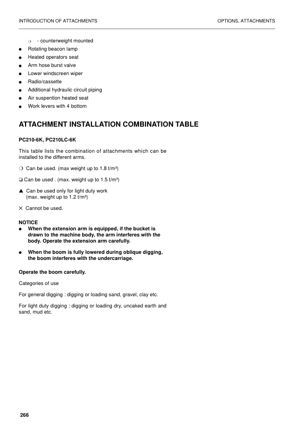 Komatsu PC210 PC210LC-6K PC240LC PC240NLC-6K Excavator Operation and Maintenance Manual - Image 11