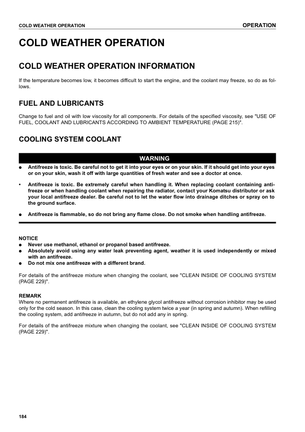 Komatsu PC210 PC210LC PC21-NLC PC230NHD PC240LC PC240NLC-7K Excavator Operation and Maintenance Manual - Image 14