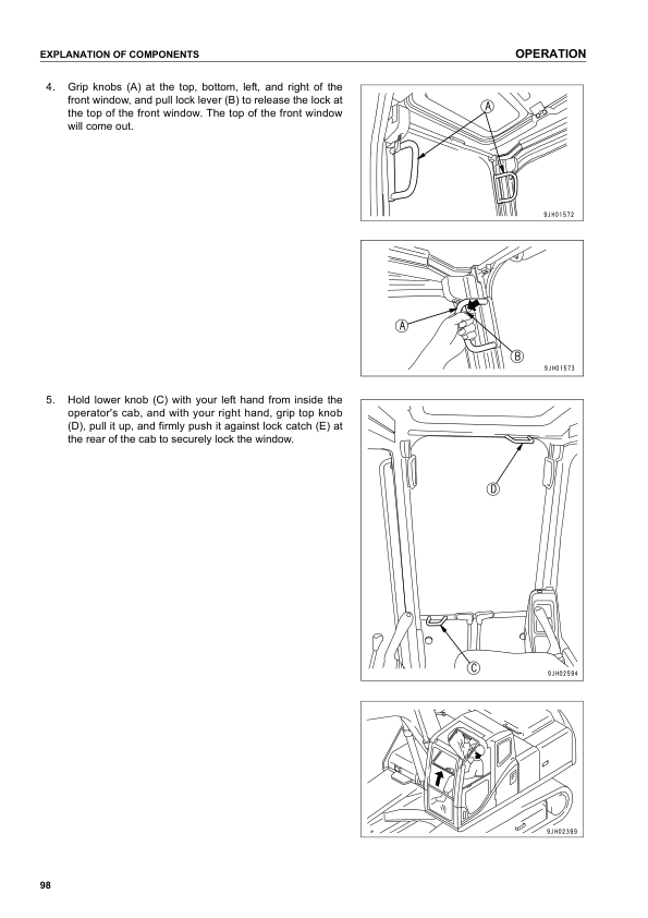 Komatsu PC210 PC210LC PC21-NLC PC230NHD PC240LC PC240NLC-7K Excavator Operation and Maintenance Manual - Image 10
