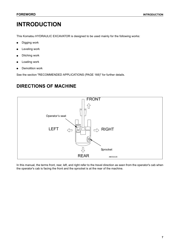Komatsu PC210 PC210LC PC21-NLC PC230NHD PC240LC PC240NLC-7K Excavator Operation and Maintenance Manual - Image 9