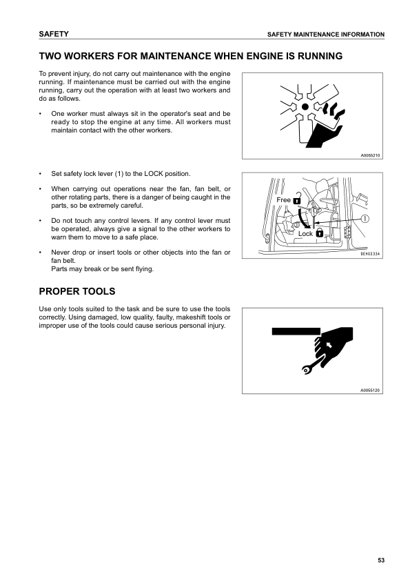 Komatsu PC210 PC210LC PC21-NLC PC230NHD PC240LC PC240NLC-7K Excavator Operation and Maintenance Manual - Image 19
