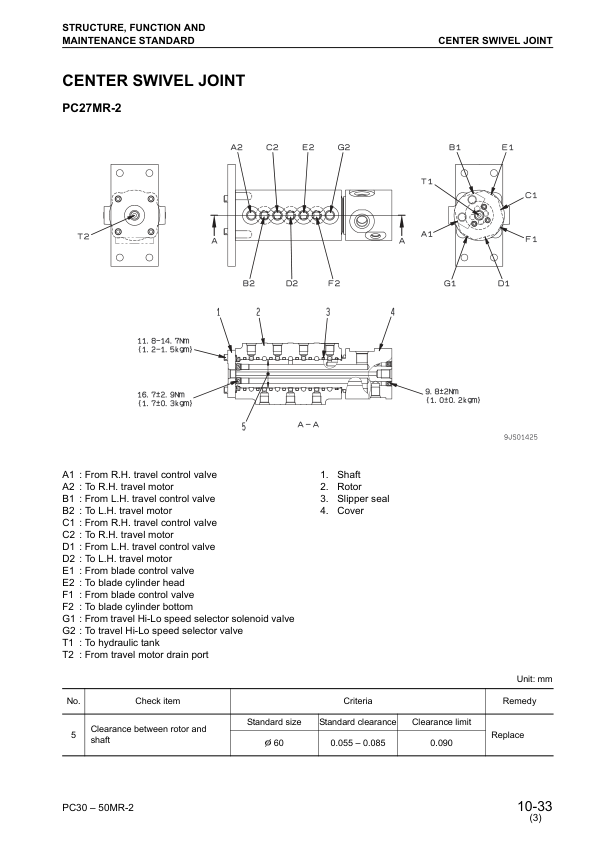 Komatsu PC27MR-2 PC30MR-2 PC35MR-2 PC40MR-2 PC50MR-2 Excavator Workshop Manual - Image 17