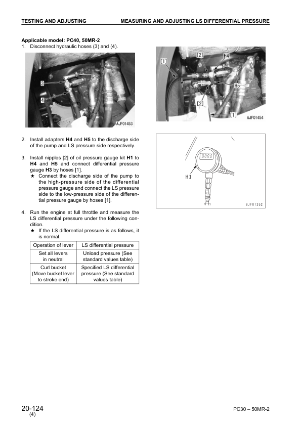 Komatsu PC27MR-2 PC30MR-2 PC35MR-2 PC40MR-2 PC50MR-2 Excavator Workshop Manual - Image 12