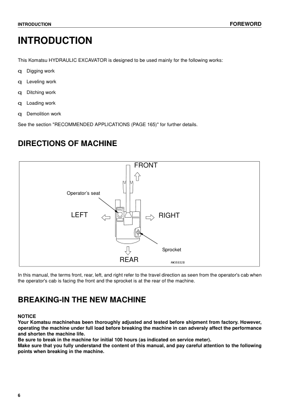 Komatsu PC290LC-7K PC290NLC-7K Excavator Operation and Maintenance Manual SN K40395 and UP - Image 7