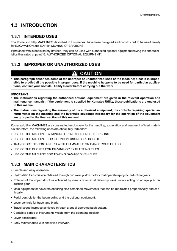 Komatsu PC30MR-2 PC35MR-2 Galeo Excavator Operation and Maintenance Manual SN 20001 5001 and UP - Image 7