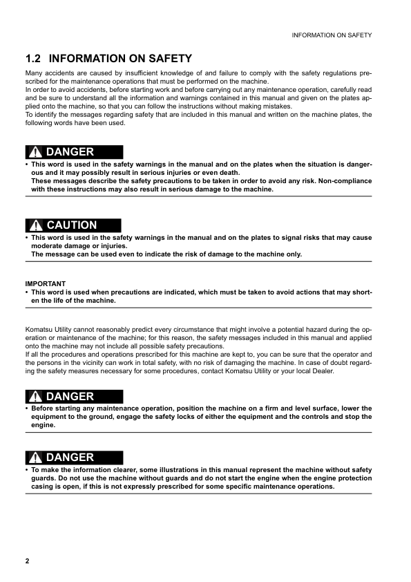Komatsu PC30MR-2 PC35MR-2 Galeo Excavator Operation and Maintenance Manual SN 20001 5001 and UP - Image 5