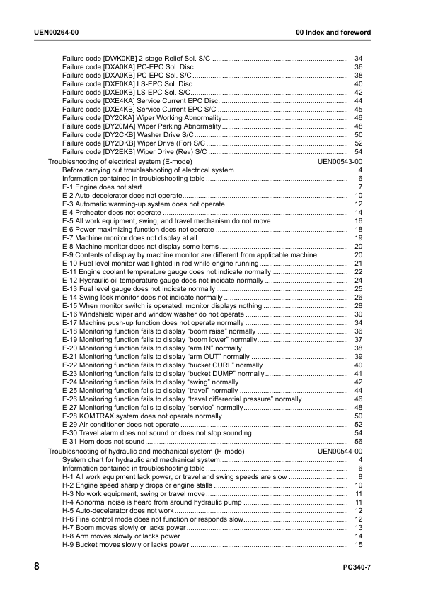 Komatsu PC340LC-7 PC340NLC-7 Excavator Workshop Manual SN K45001 and UP - Image 3
