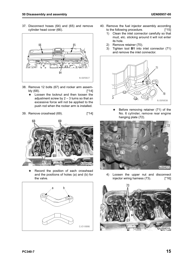 Komatsu PC340LC-7 PC340NLC-7 Excavator Workshop Manual SN K45001 and UP - Image 13