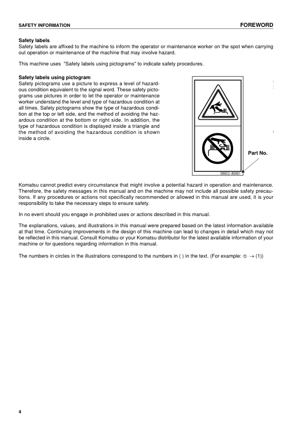 Komatsu PC340LC-7K PC340NLC-7K Excavator Operation and Maintenance Manual SN K40001 and UP - Image 5