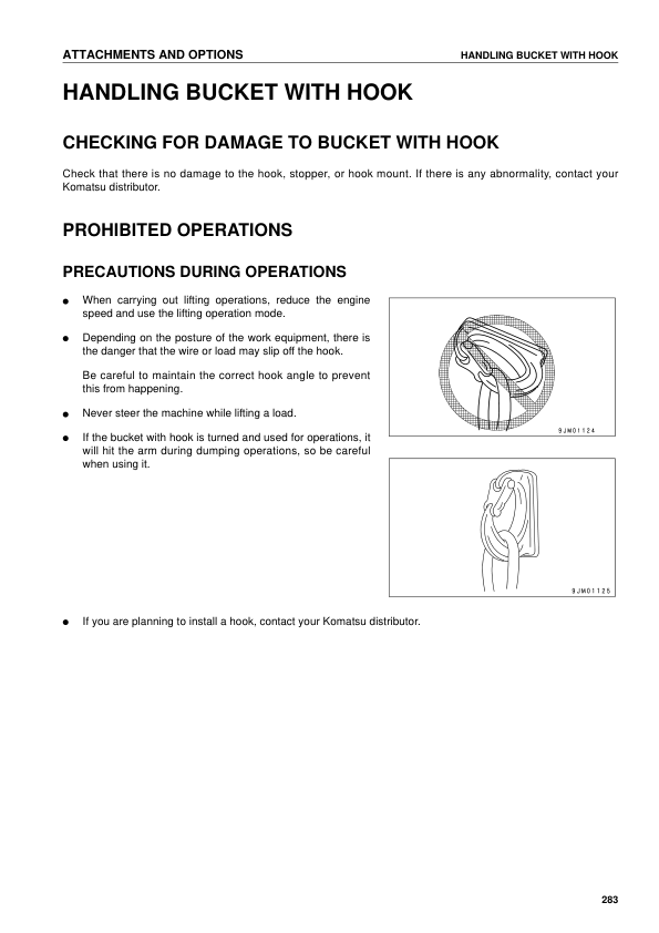 Komatsu PC340LC-7K PC340NLC-7K Excavator Operation and Maintenance Manual SN K40001 and UP - Image 9