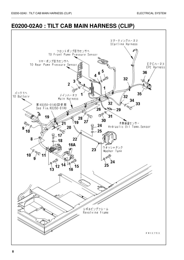 Komatsu PC340LCD NLCD-7K Excavator Parts Catalog SN K40575 and UP - Image 3