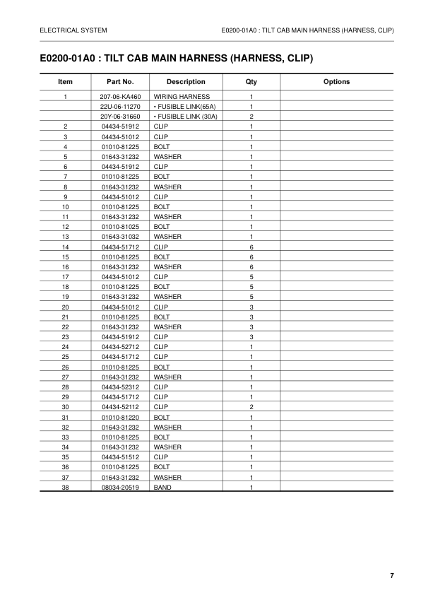 Komatsu PC340LCD NLCD-7K Excavator Parts Catalog SN K40575 and UP - Image 8