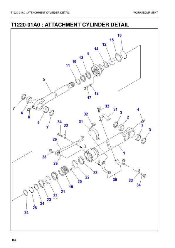 Komatsu PC340LCD NLCD-7K Excavator Parts Catalog SN K40575 and UP - Image 10