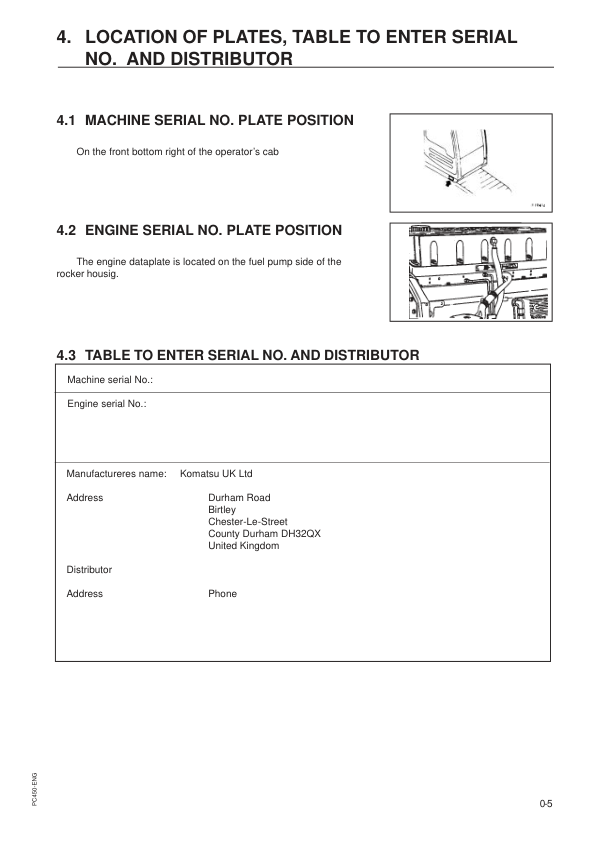 Komatsu PC450-6K PC450LC-6K Excavator Operation and Maintenance Manual K30001 and UP - Image 8
