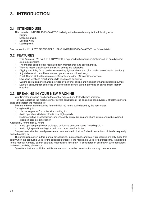 Komatsu PC450-6K PC450LC-6K Excavator Operation and Maintenance Manual K30001 and UP - Image 7
