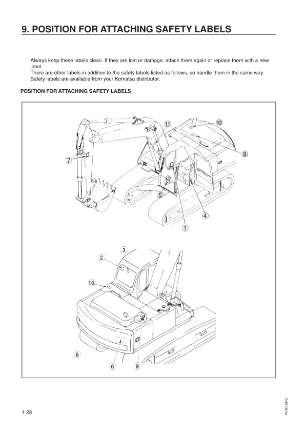 Komatsu PC450-6K PC450LC-6K Excavator Operation and Maintenance Manual K30001 and UP - Image 15