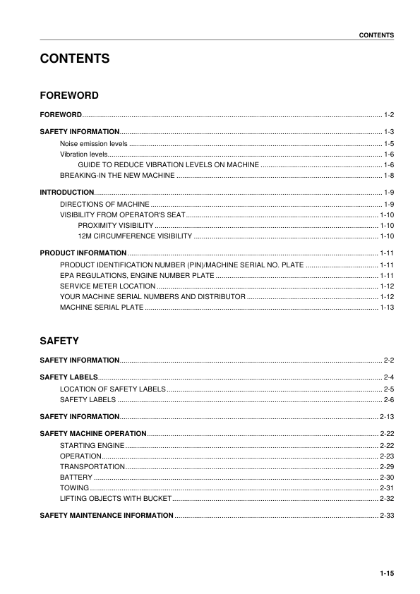Komatsu PC800-8 PC800LC-8 Excavator Operation and Maintenance Manual SN 50001 and UP - Image 10