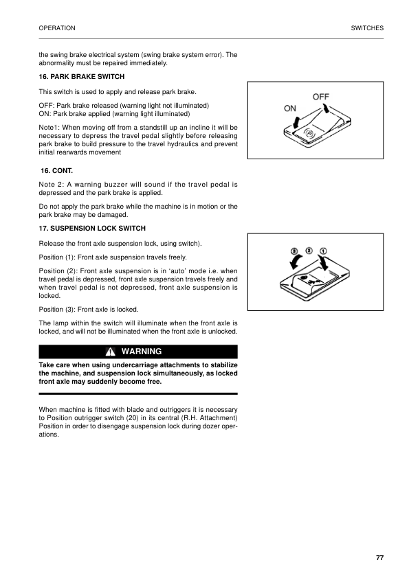 Komatsu PW130ES-6K Excavator Operation and Maintenance Manual SN K35001 and UP - Image 11