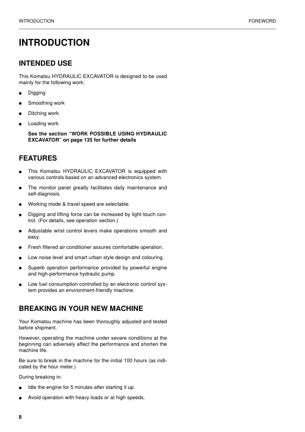 Komatsu PW130ES-6K Excavator Operation and Maintenance Manual SN K35001 and UP - Image 7