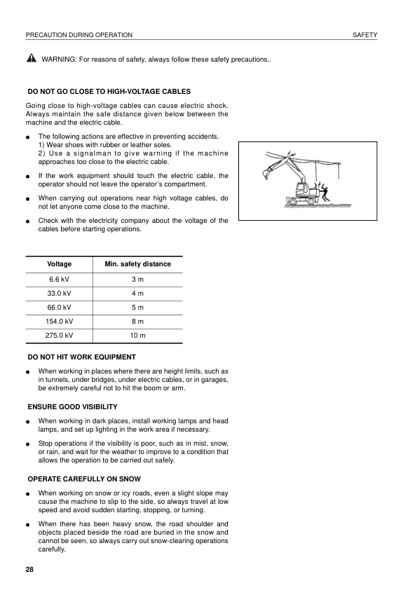Komatsu PW130ES-6K Excavator Operation and Maintenance Manual SN K35001 and UP - Image 10