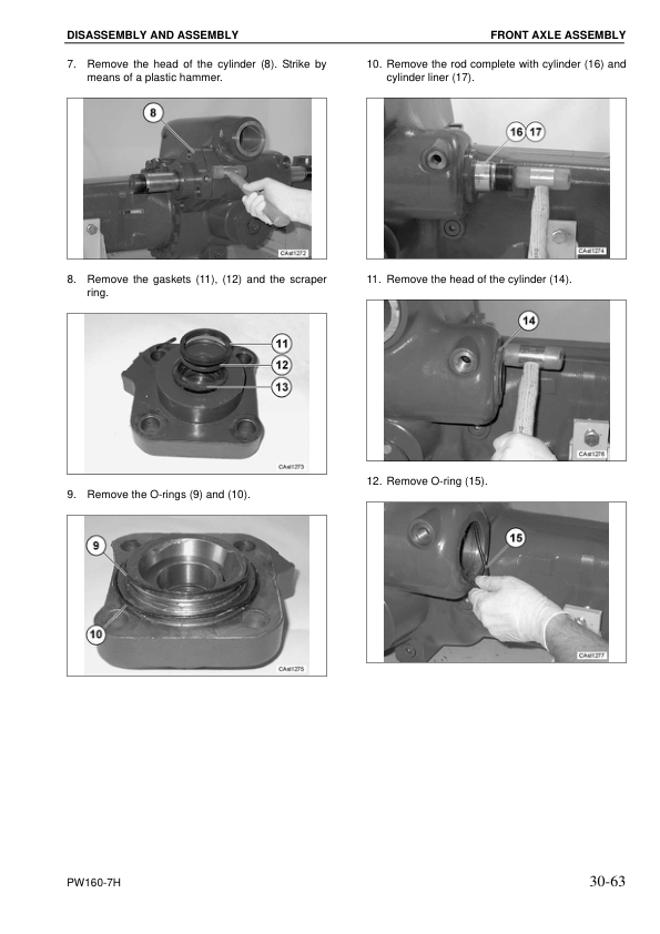 Komatsu PW160-7H Excavator Workshop Manual SN 50051 and UP - Image 12