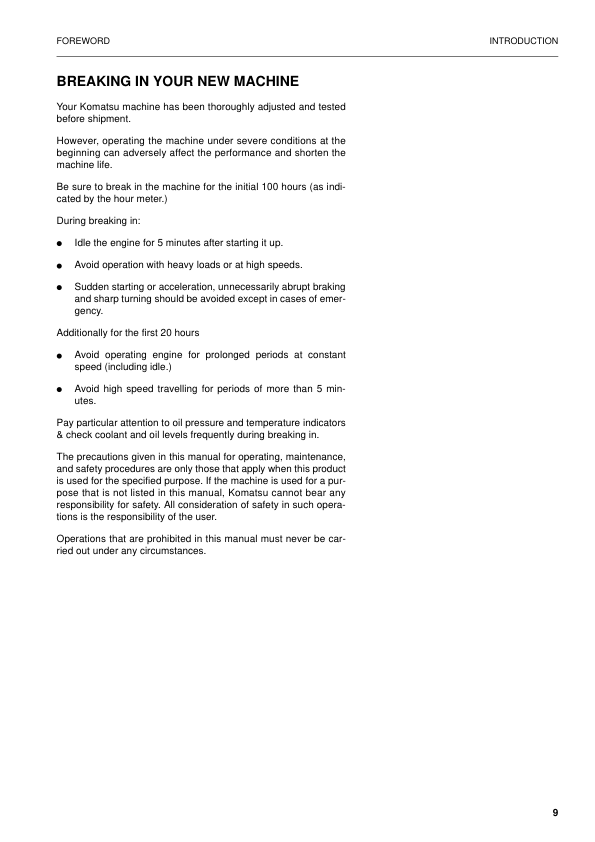 Komatsu PW160-7K Wheeled Excavator Operation and Maintenance Manual SN K40001 and UP - Image 8