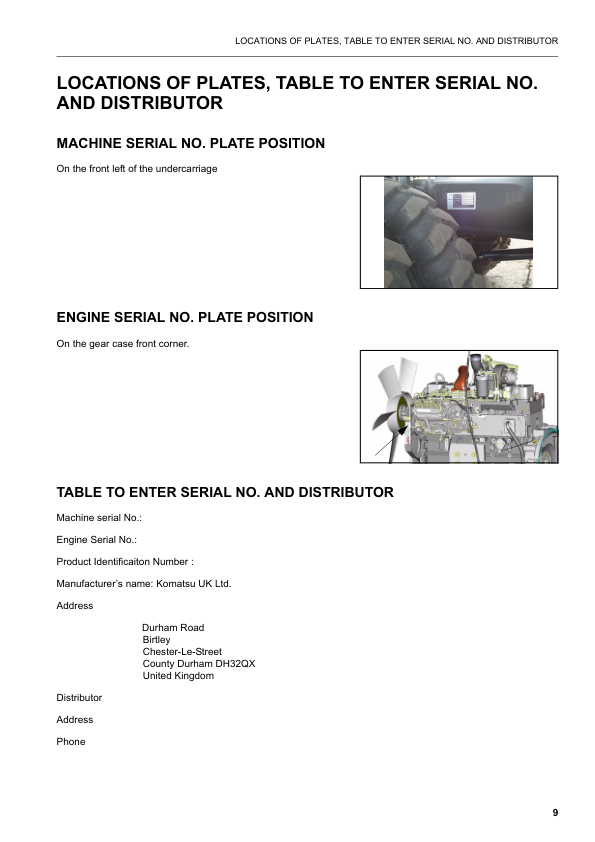 Komatsu PW200-7K PW220-7K Wheeled Excavator Operation and Maintenance Manual SN K40146 and UP - Image 15