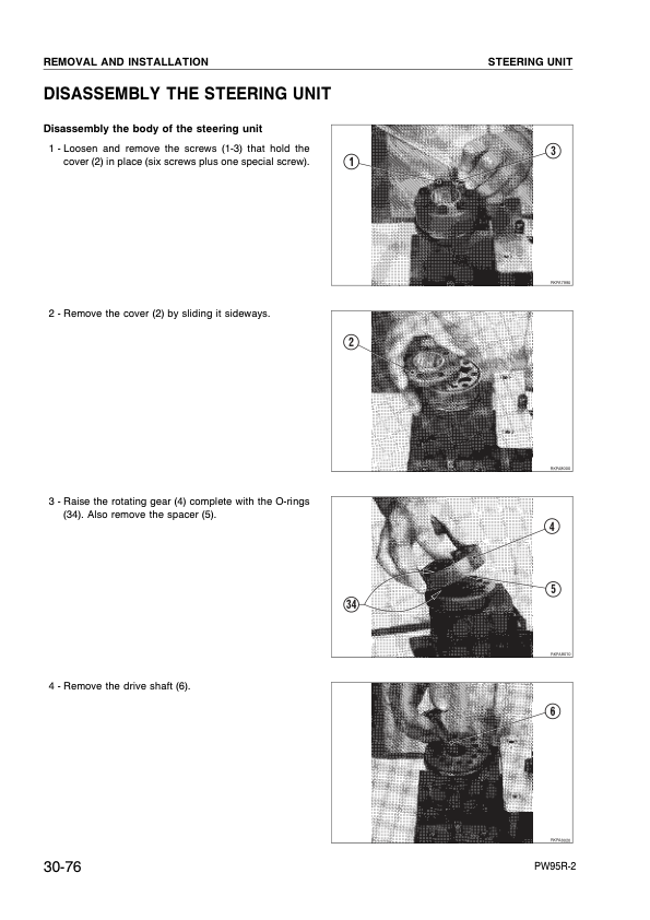 Komatsu PW95R-2 Excavator Workshop Manual SN 21D020001 and UP - Image 12