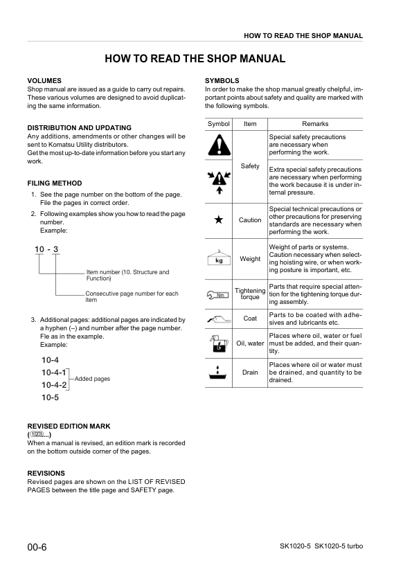 Komatsu SK1020-5 SK1020-5 Turbo Skid Steer Workshop Manual WEBM005100 - Image 3