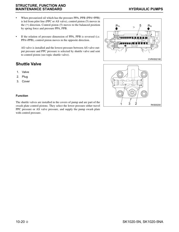 Komatsu SK1020-5N SK1020-5NA Skid Steer Workshop Manual CEBM013902 - Image 14