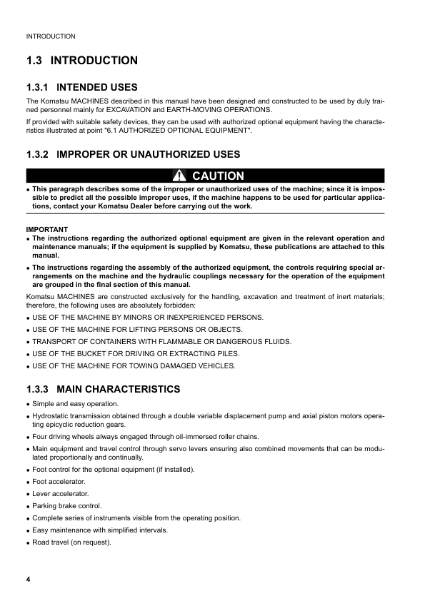 Komatsu SK10205 Turbo Skid Steer Operation and Maintenance Manual SN 37CTF00432 and UP - Image 6