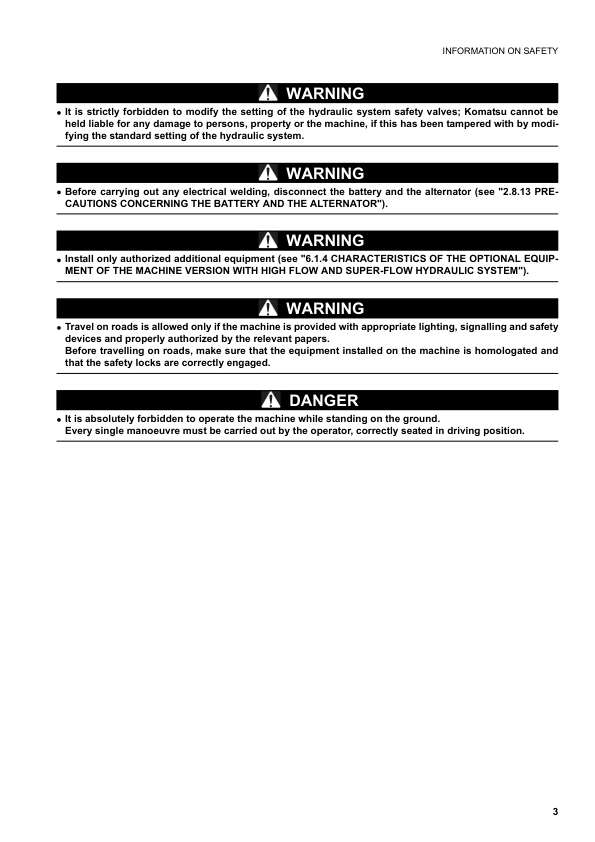 Komatsu SK10205 Turbo Skid Steer Operation and Maintenance Manual SN 37CTF00432 and UP - Image 5