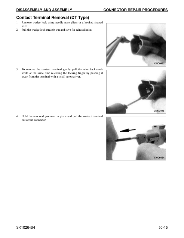 Komatsu SK1026-5N Skid Steer Workshop Manual CEBM14201 - Image 12