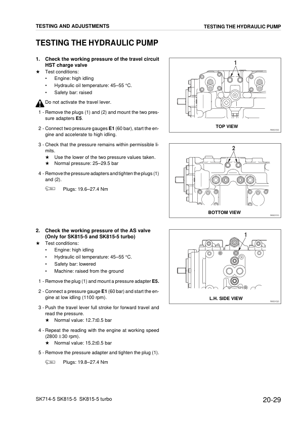 Komatsu SK714-5 SK815-5 SK815-5 Turbo Skid Steer Workshop Manual WEBM005600 - Image 10