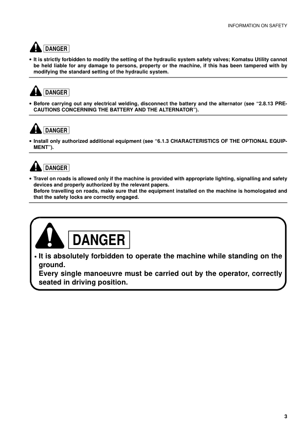 Komatsu SK714-5 Skid Steer Operation and Maintenance Manual SN 37AF00004 and UP WEAM003301 - Image 5