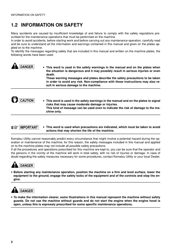 Komatsu SK714-5 Skid Steer Operation and Maintenance Manual SN 37AF0004 and UP WEAM003300 - Image 4