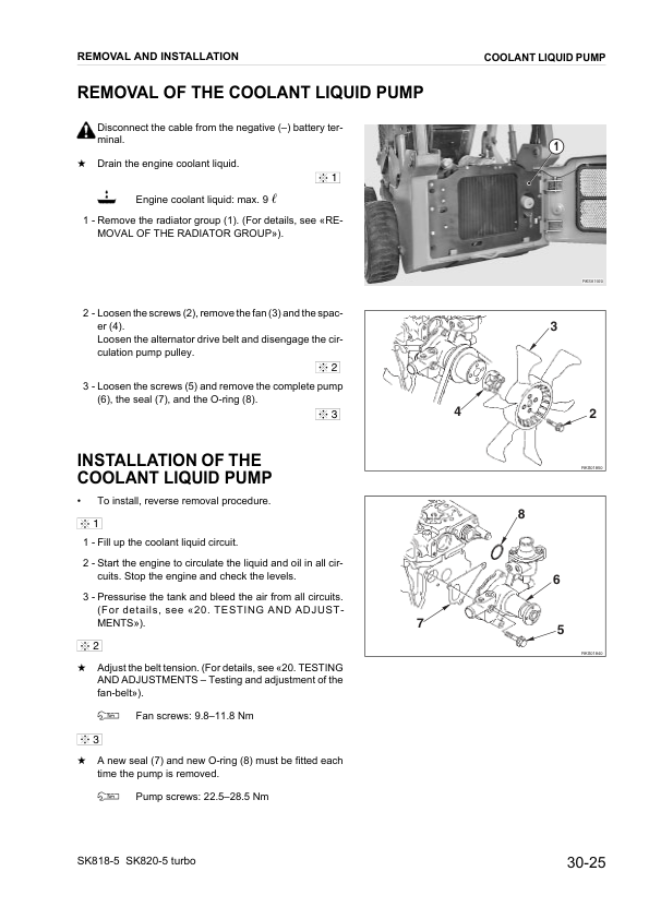 Komatsu SK818-5 SK820-5 Skid Steer Workshop Manual WEBM0050000 - Image 9