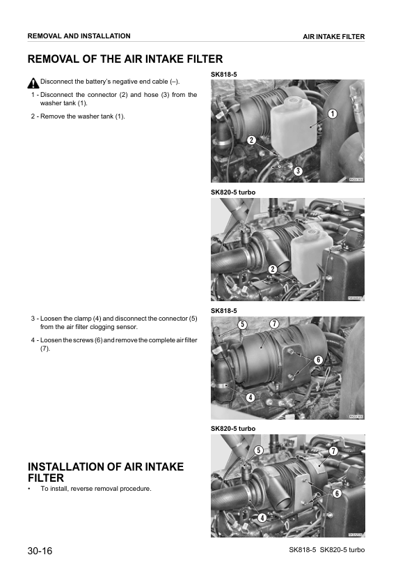 Komatsu SK818-5 SK820-5 Skid Steer Workshop Manual WEBM005200 - Image 11