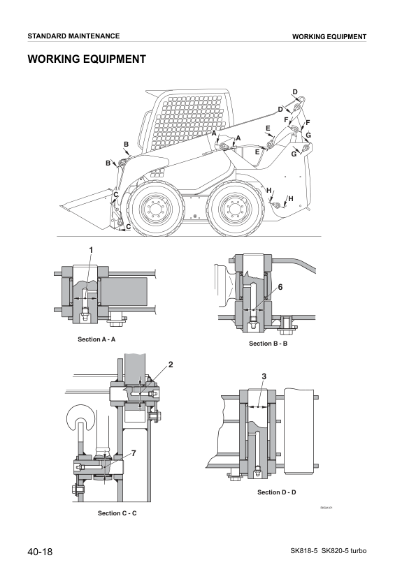 Komatsu SK818-5 SK820-5 Turbo Skid Steer Workshop Manual WEBD005200 - Image 11