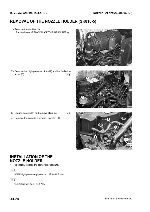 Komatsu SK818-5 SK820-5 Turbo Skid Steer Workshop Manual WEBM005001 - Image 10