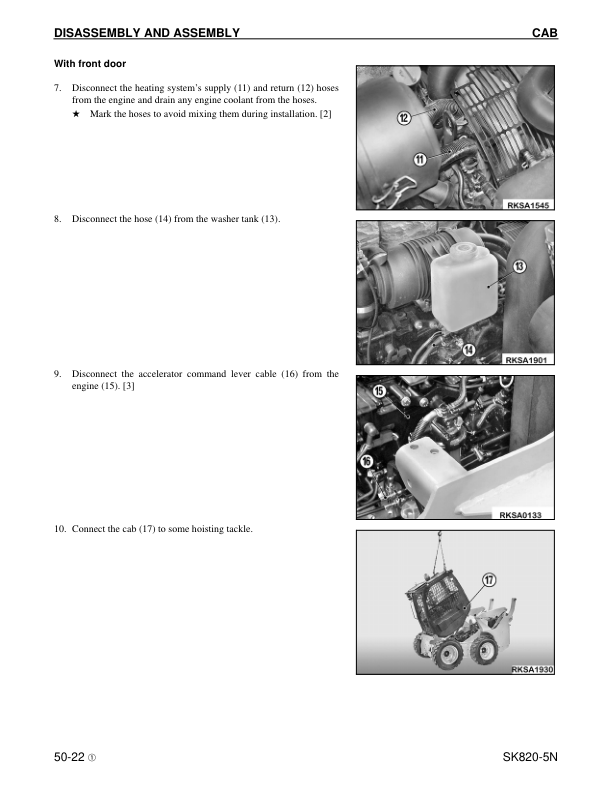 Komatsu SK820-5N Skid Steer Workshop Manual SN A40001 and UP - Image 13