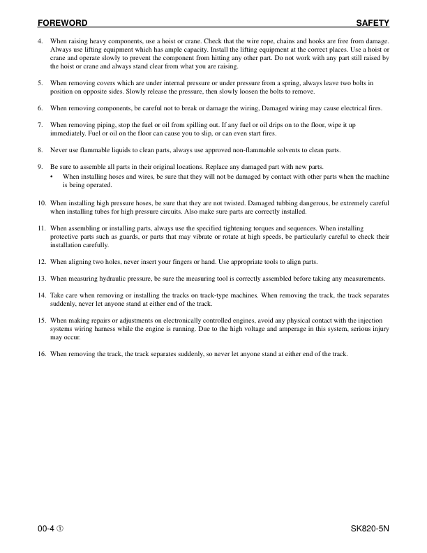 Komatsu SK820-5N Skid Steer Workshop Manual SN A40001 and UP - Image 9