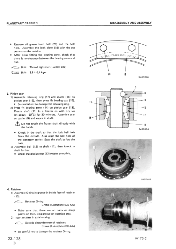 Komatsu W170-2 Wheel Loader Workshop Manual SN 60001 and UP - Image 7