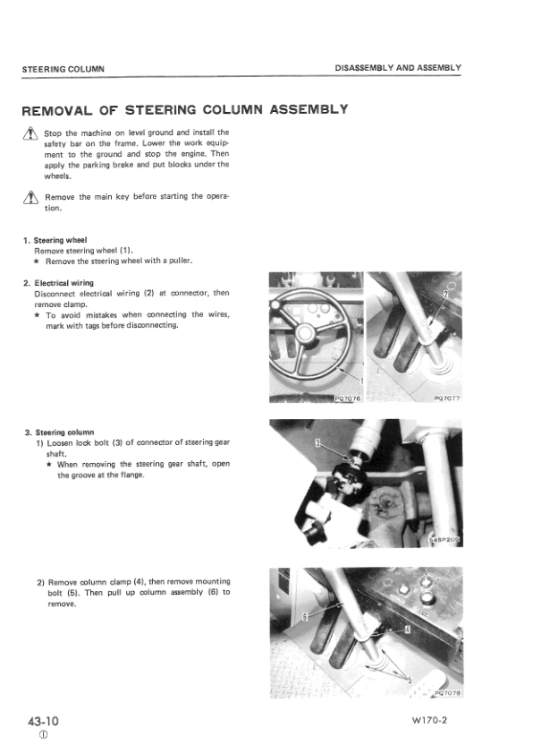 Komatsu W170-2 Wheel Loader Workshop Manual SN 60001 and UP - Image 9