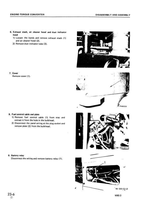 Komatsu W90-3 Wheel Loader Workshop Manual SN 70001 and UP - Image 11
