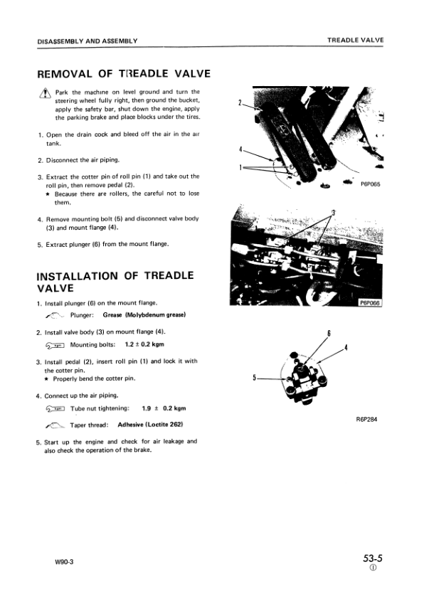 Komatsu W90-3 Wheel Loader Workshop Manual SN 70001 and UP - Image 8