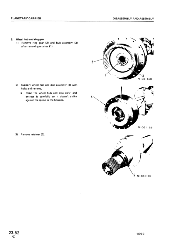 Komatsu W90-3 Wheel Loader Workshop Manual SN 70001 and UP - Image 7
